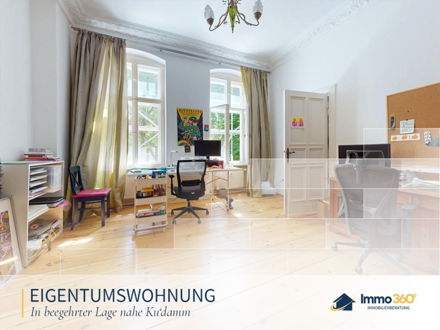 Titelbild - Altbauflair nahe Savignyplatz: 1,5-Zimmer-Wohnung mit Potenzial zur 2-Zimmer-Variante