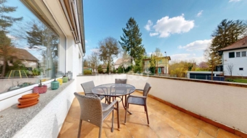 Balkon - Bezugsfreie Doppelhaushälfte in Babelsberg – mit Garten, Kamin und Seenähe