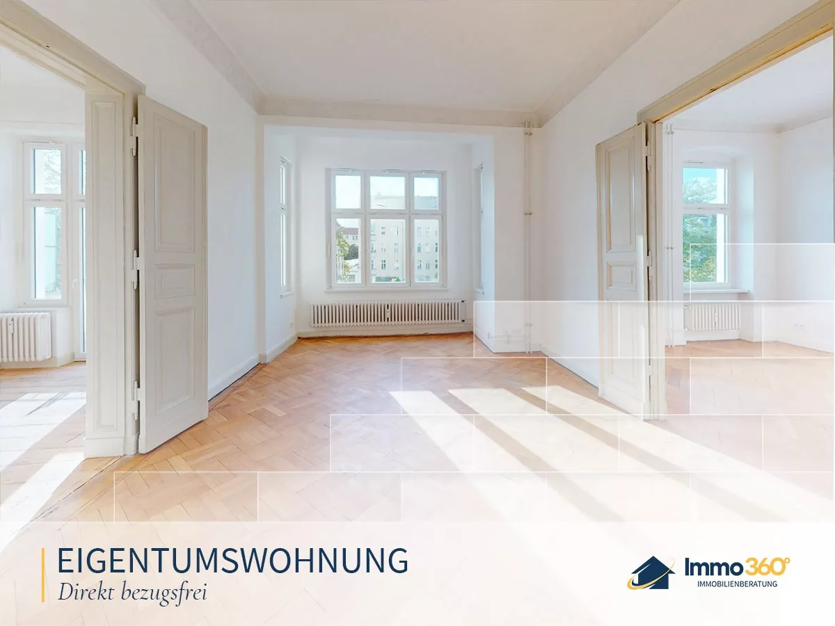 Bezugsfreie 5-Zimmer-Altbauwohnung mit Stuck und Balkon nahe Ku’damm, 10711 Berlin, Etagenwohnung