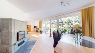Zimmer 1 + Kamin & Terrasse