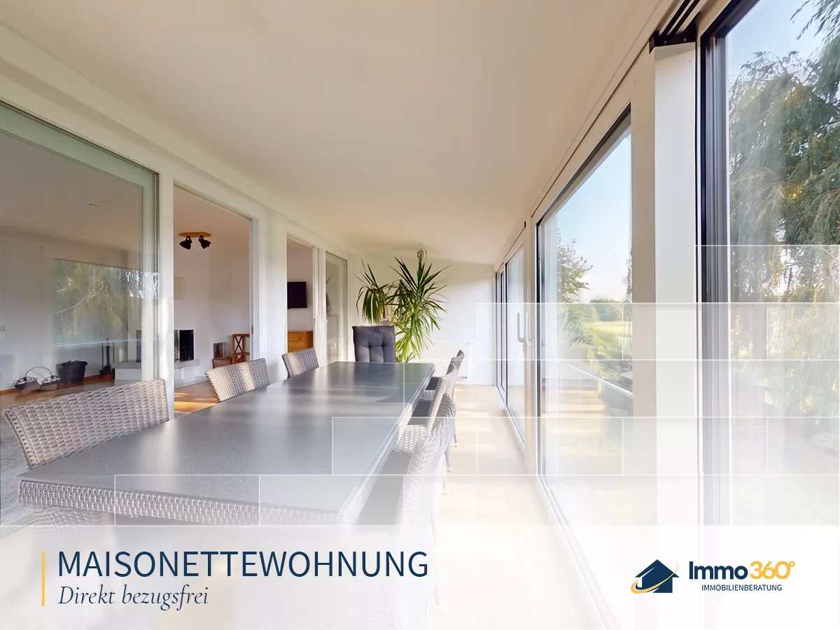 Bezugsfreie Maisonettewohnung über drei Etagen mit Wintergarten und Südbalkon, 14558 Nuthetal, Maisonettewohnung
