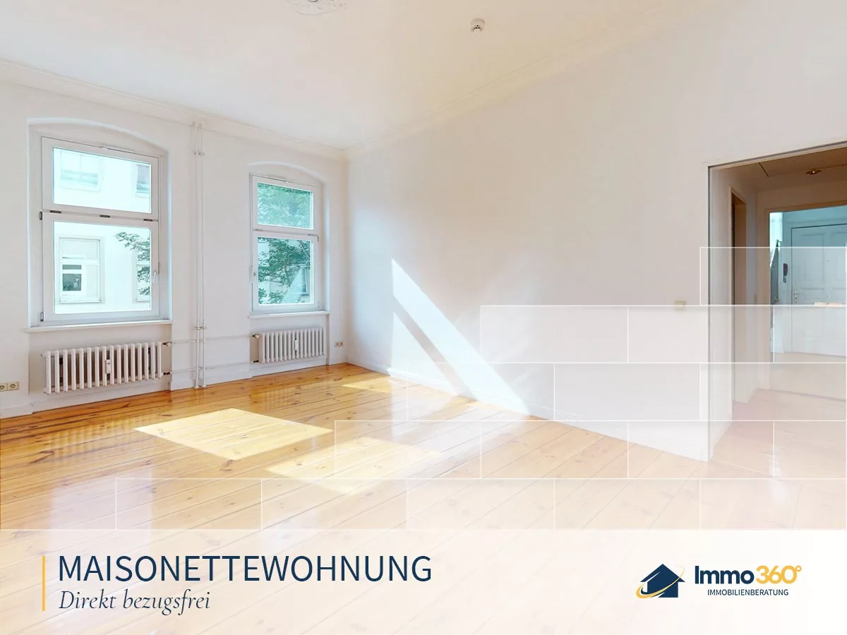 Bezugsfreie Maisonettewohnung mit Dielen, Parkett und Altbaucharme, 10711 Berlin, Maisonettewohnung