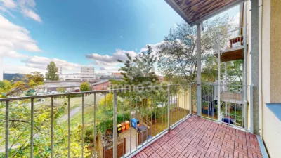Balkon mit Parkblick